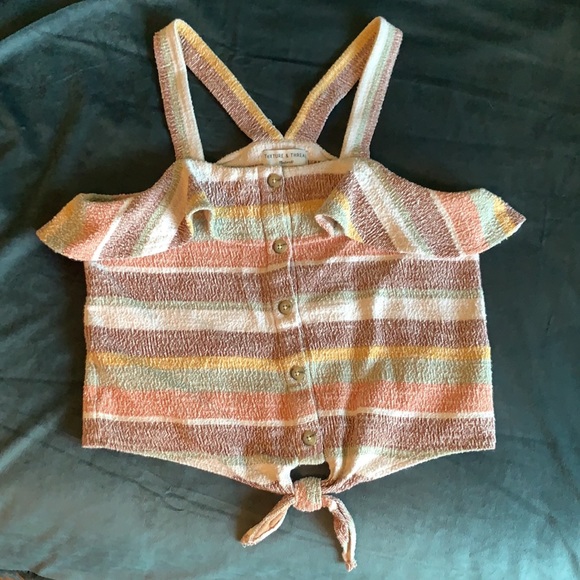 Madewell Texture & Thread Ruffle Tank Top - Picture 2 of 10